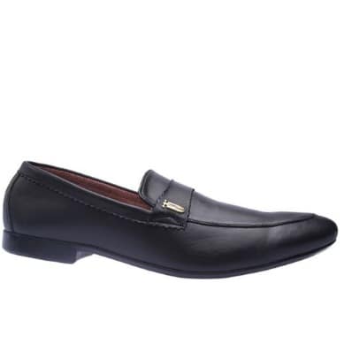 Men's Slip-on Leather Shoes - Black