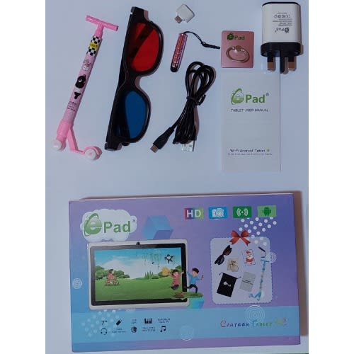 A707- Kids Android Learning Tablet - Wifi, 2gb/16gb, Dual Camera