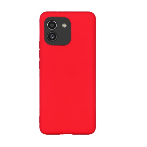 Silicone Back Cover For Samsung A03 -Red