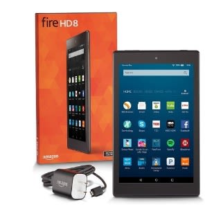 Amazon Fire HD 8 Tablet With Alexa - 8" - 2GB ROM- 32GB ROM+ Blue Case