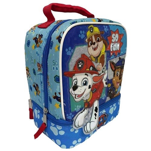 Kids Paw Patrol Dual Compartment Insulated School Lunch Box