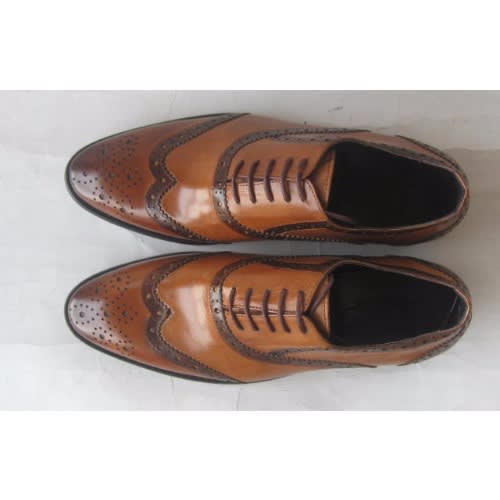 Emperor Two Toned Leather Lace - Up Shoe - Brown