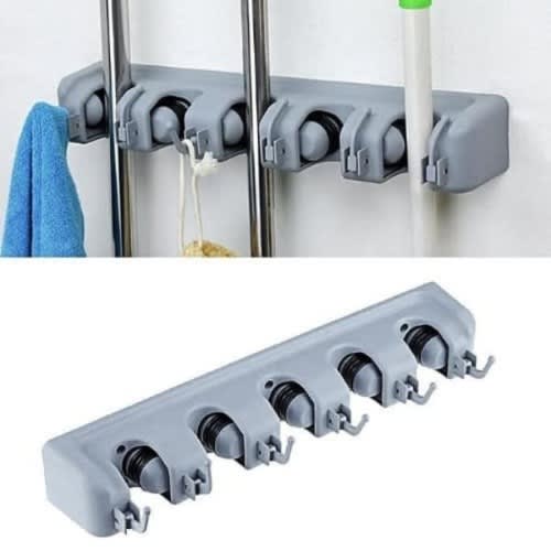 Mop & Broom Holder -Wall Mounted - 5 Holders