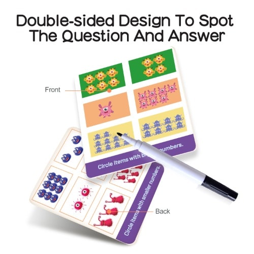 Addition Subtraction Flash Card: Early Learning Flash Cards , Preschool Educational Toys For Kids