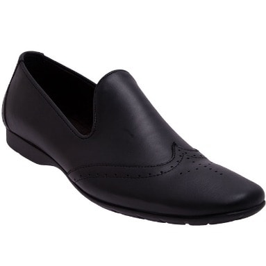 Leather Slip-On - Black