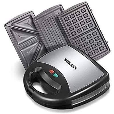 3 in 1 Waffle And Sandwich Maker- 750W