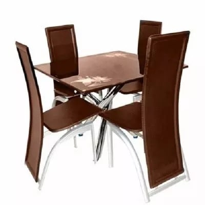 Jackson Classic Dining Table With 4 Classic Chairs - Brown