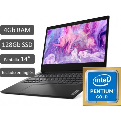 Ideapad 3 Intel Pentium Gold Dual Core Processor 4GB RAM 128GB ROM SSD HD LED Backlit