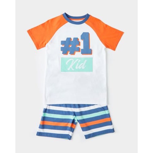 Number 1 Kid Shorts Set