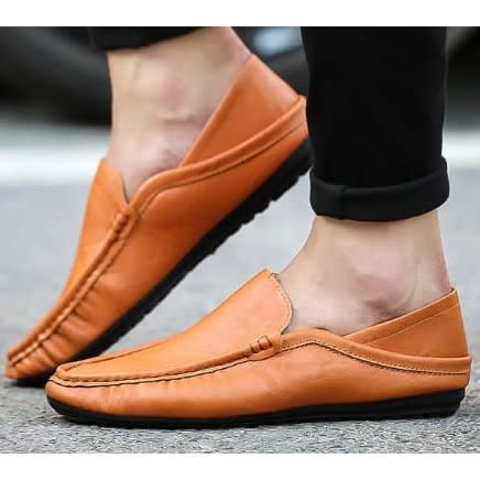 Men's Loafer Shoes - Brown