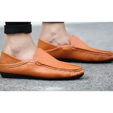 Men's Loafer Shoes - Brown