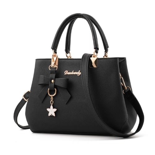 Leather Handbag - Black