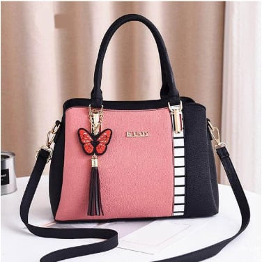 Kuoy Women's Handbag with Butterfly Charm - Multicolour