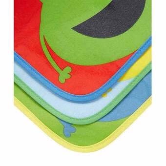 3 Pack Wipe Clean monster Weaning Bibs