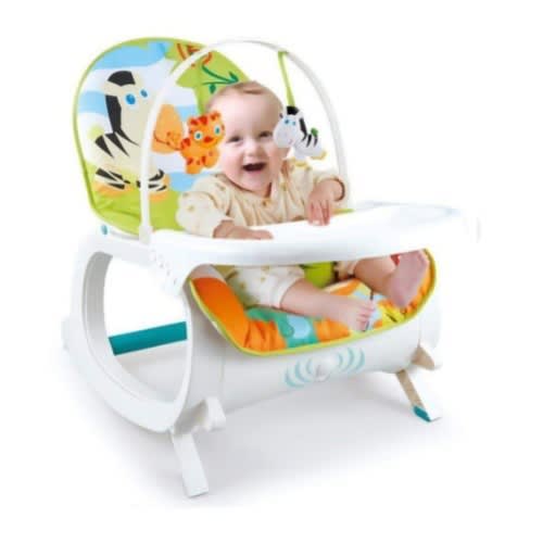 Newborn-to-toddler Baby-rocker Cum Bouncer With Vibrations & 12 Musical Rhymes - White