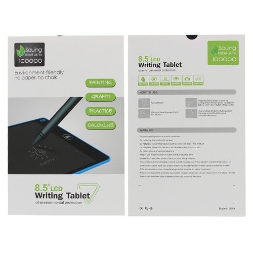 Lcd Writing Tablet Drawing - 8.5" - Black