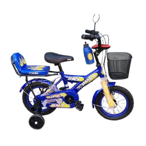 Simba Children's Bicycle With Training Wheels - Blue - 12-inch
