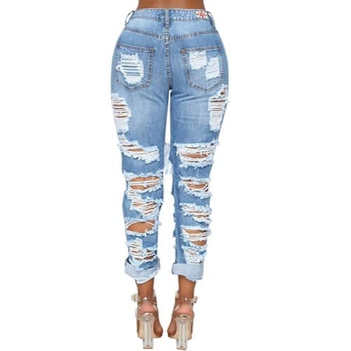 Women's Personality Ripped Jeans