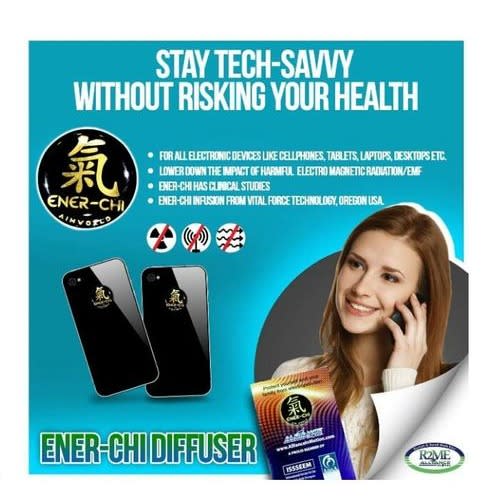 Health Ener-chi Diffuser Anti-Radiation For Phones, Computer, Laptop TV and Electronic Devices