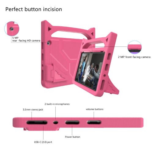 Shockproof Tough Defender Back Case For Kid Amazon Fire Hd 8 2020