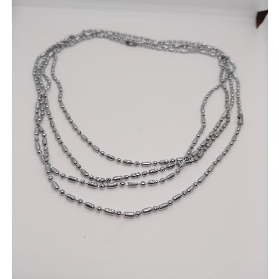12 Pcs Trendy Geometric Waist Chain - Silver
