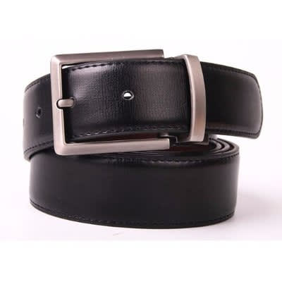 2-in-1 Buckle Belt - Black & Brown