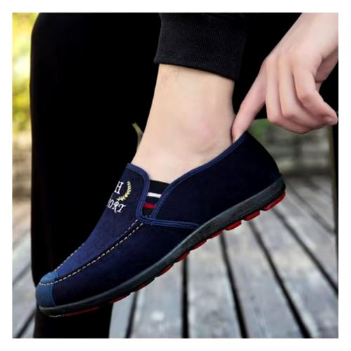Suede Slip-on Walkabout Sport Shoes- Blue