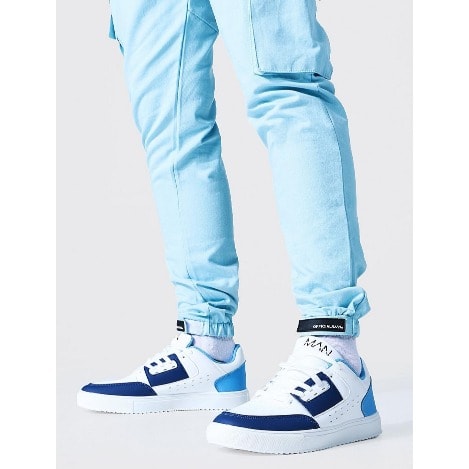 Colour Block Trainers -Blue