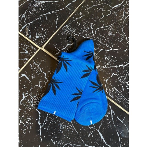 Men's Blue Patterned Socks