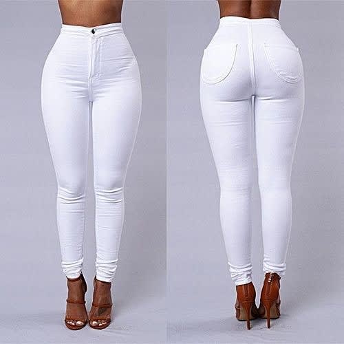 2-in-1 High Waist Skinny Jeans