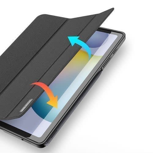 Leather Flip Case For Tab S6 Lite - Black