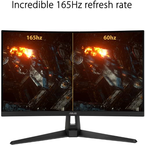 Tuf Gaming Vg27vh1b 27” Curved Monitor, 1080p Full Hd, 165hz (supports 144hz)