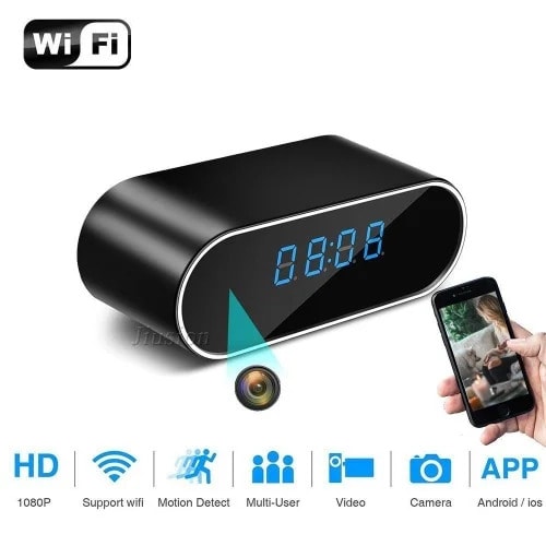 Hd Mini Wifi Camera Digital Clock