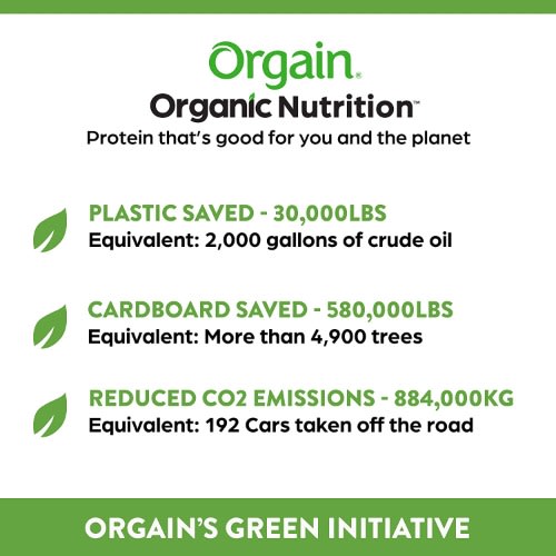 Orgain Organic Plant Based Protein + Superfoods Powder, Vanilla Bean - 2lbs