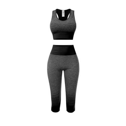 Women's Seamless 2 In 1 Fitness Yoga Wear Set