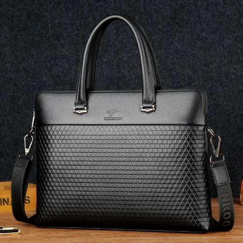 Potable Men's Laptop Leather Bag