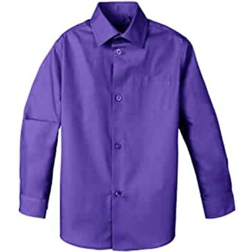 Kids Unisex Dress Shirt  - Purple