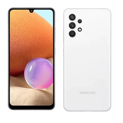 Galaxy A32 - 6.4" - 6GB RAM+128GB ROM - Android 11 - 64/8/5/5mp + 20mp - 5000mAh - 4g - Dual - White