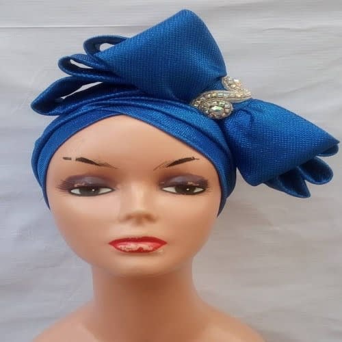 Bow Turban - Blue