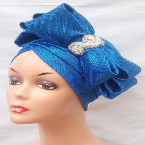 Bow Turban - Blue