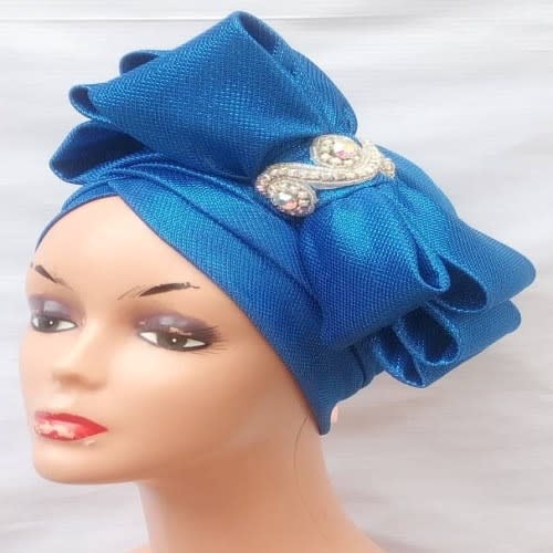 Bow Turban - Blue