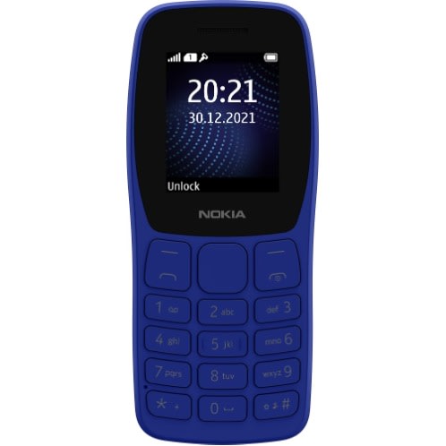 105 Ae- 4MB ROM - 4MB RAM -Dual Sim - Blue
