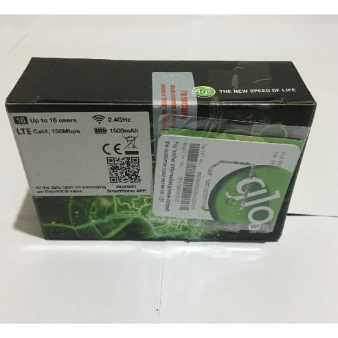 Glo Latest Huawei E5576 4G LTE Pocket Mobile WiFi Router With Free 30 Gig Glo Data Sim