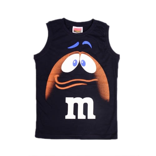 Boy's Graphic Muscle Sleeveless Shirt -  Blue Black
