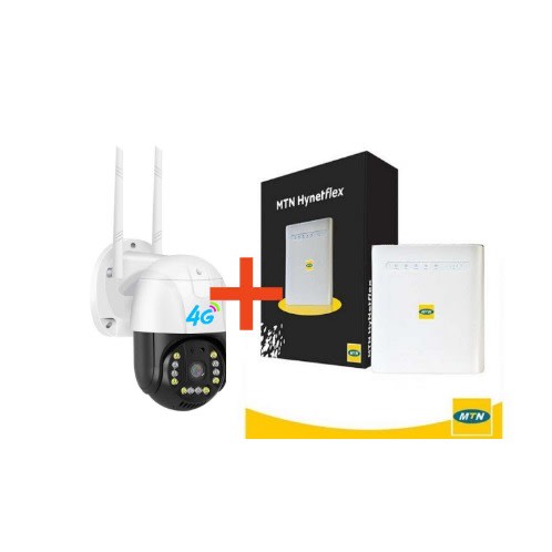 MTN Hynetflex 4G Router + 30GB Data With 4G Intelligent PTZ CCTV Camera
