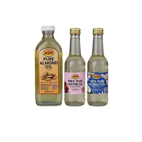 Ktc Almond Oil - Castor Oil & Coconut Oil Combo