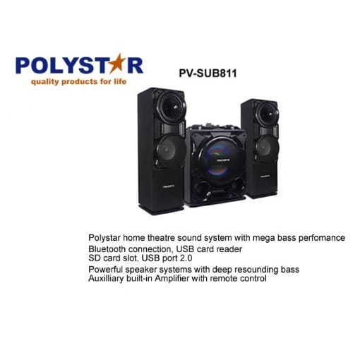 Pv-sub-811 Mini Hifi Bluetooth Sound System With Built-in Amplifier