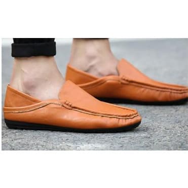 Men's Flat Shoes - Brown