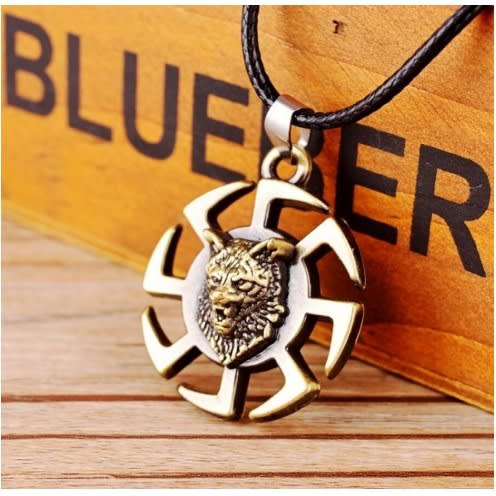 Tiger Head Pendant Necklace - Gold