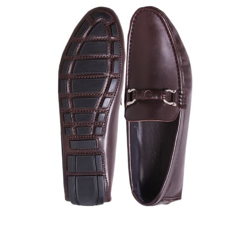 Unique Chain Driver Shoe - Brown - MSH-2665